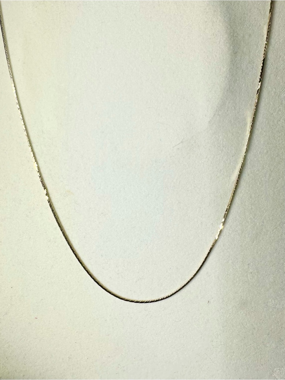 14K Yellow Gold 25 Inch Diamond Cut Fine Chain Necklace